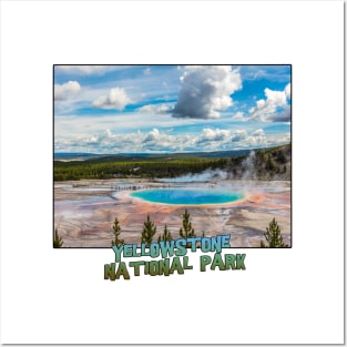 Wyoming State Outline (Yellowstone National Park) Posters and Art